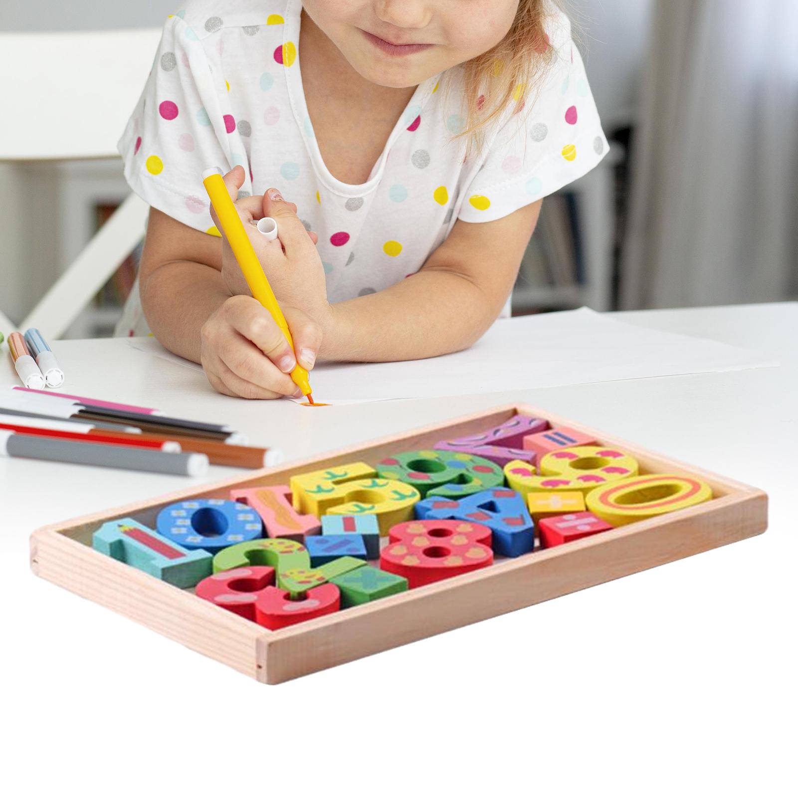 Kids Toys Under £5 - لغز خشبي للمهارات الأساسية للأولاد والبنات