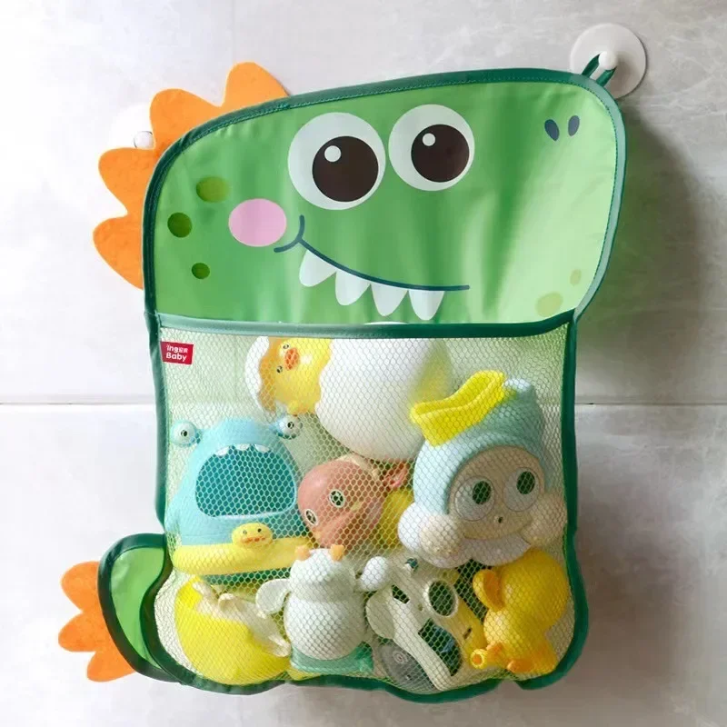 Kids Toys Dinosaur - منظم تخزين شبكي للأطفال، حقيبة شفط