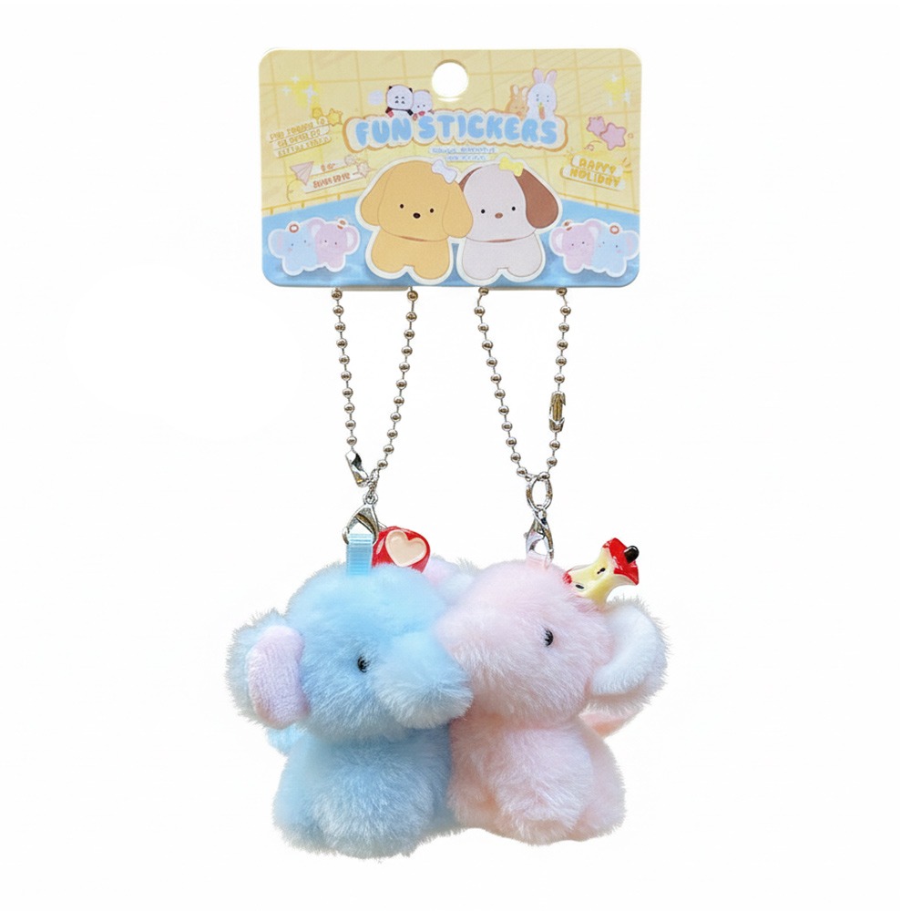 Kids Toys Elephant - دمية قطيفة متعددة الألوان على شكل