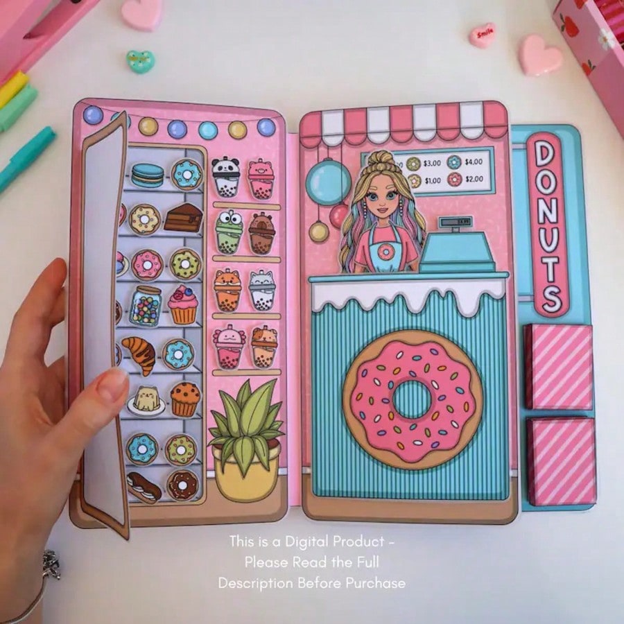 مجموعة لعب تظاهريية لمحل الدون - مراجعة Kids Toys Shop وسعره