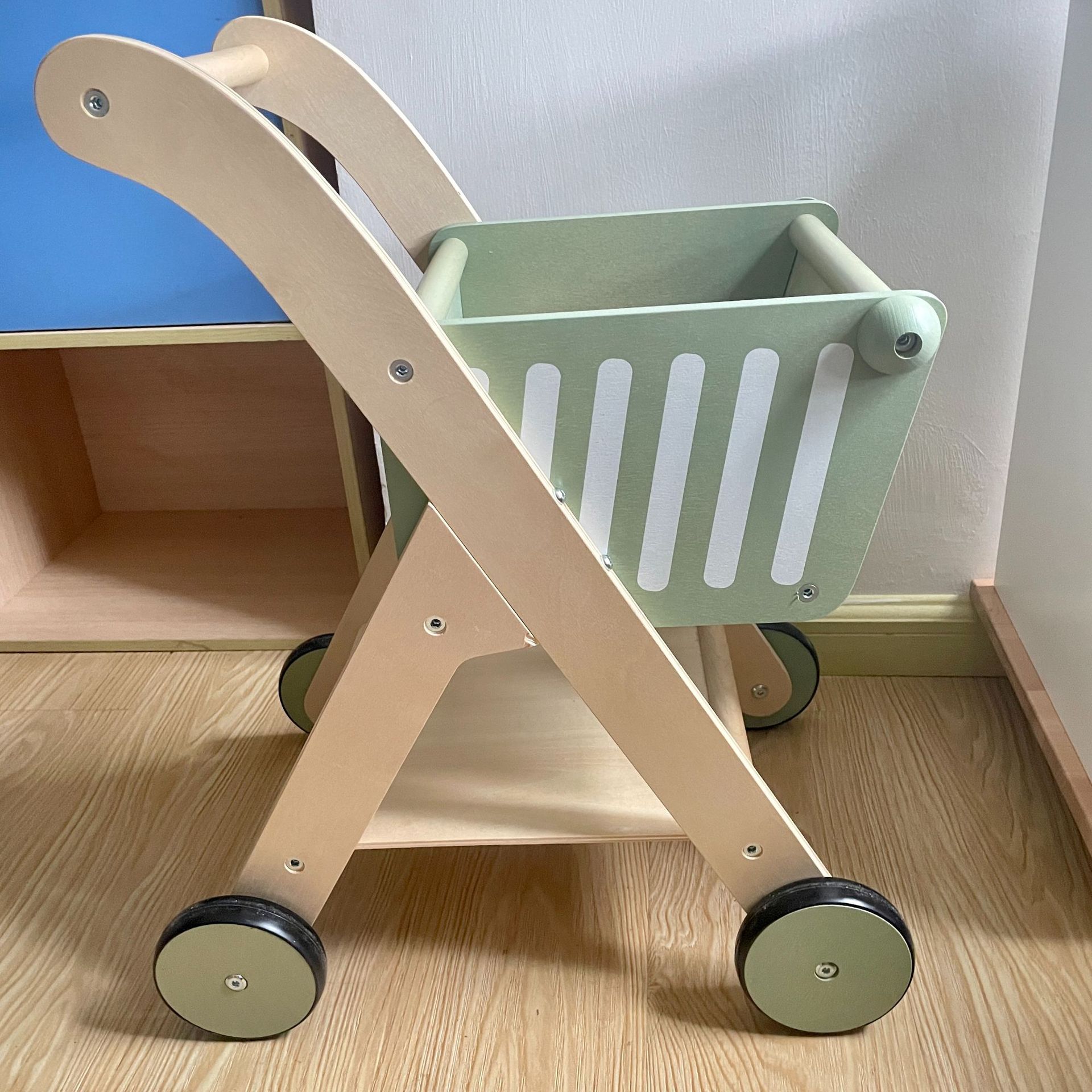 INS Kids عربة تسوق خشبية مقلدة - مراجعة Kids Toys Shop وسعره