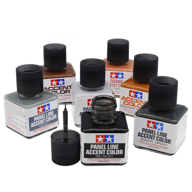 طلاء مينا بانل لاين أكسنت كولو - مراجعة Tamiya Model Paint Set وسعره