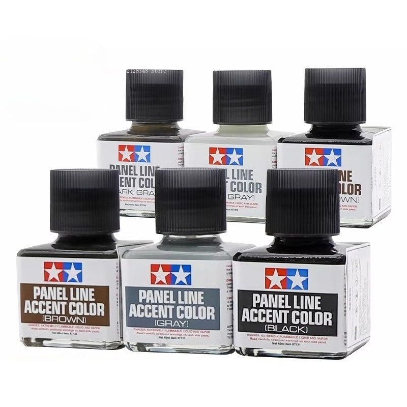 طلاء مينا بانل لاين أكسنت كولو - مراجعة Tamiya Model Paint Set وسعره