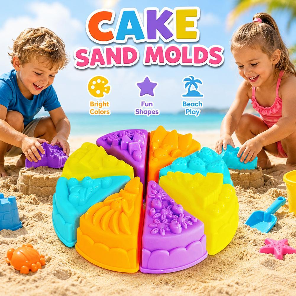 مجموعة قوالب رمل على شكل كعكة  - مراجعة Kinetic Sand Mold وسعره