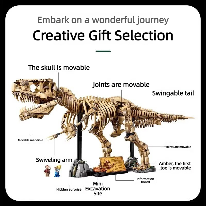 3145 قطعة من مكعبات البناء لحف - مراجعة Kids Toys Dinosaur وسعره