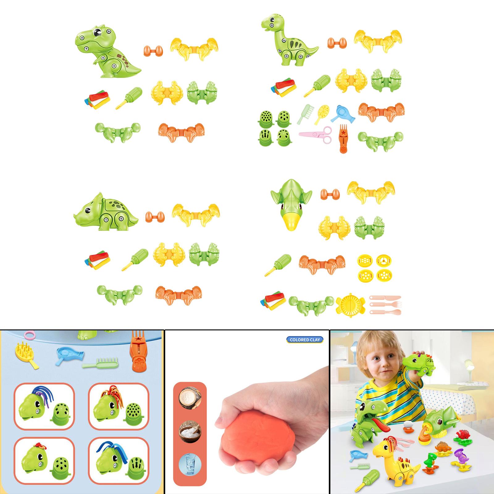 ديناصور متعة الطين الملون الاط - مراجعة Kids Toys Dinosaur وسعره