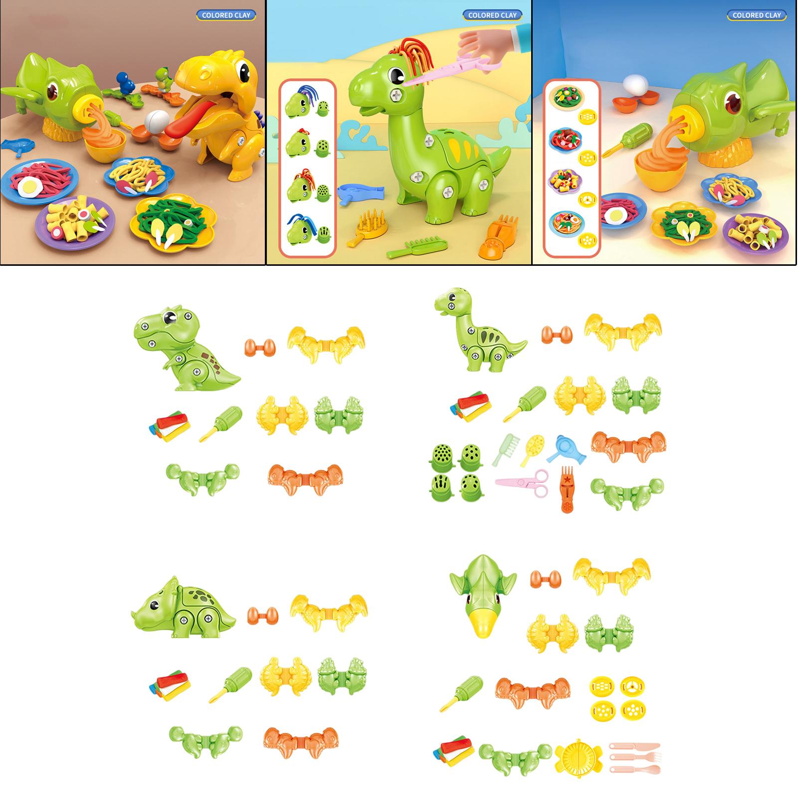 ديناصور متعة الطين الملون الاط - مراجعة Kids Toys Dinosaur وسعره