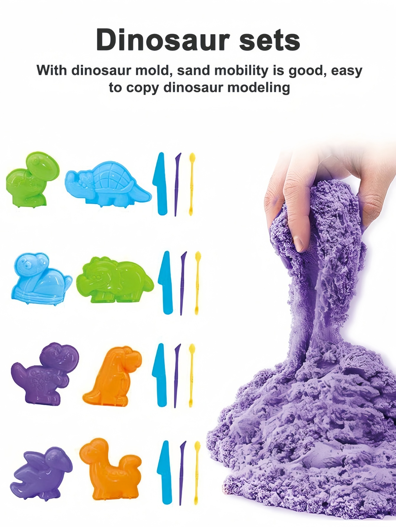1/2 صناديق لعب الرمل مجموعة 15 - مراجعة Kinetic Sand Mold وسعره