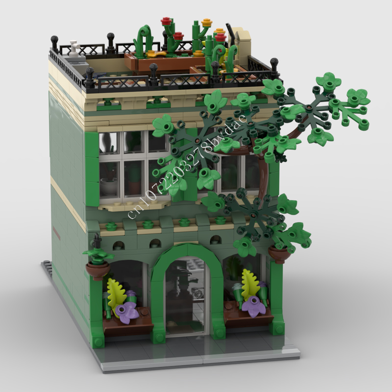 1098 قطعة متجر النبات MOC stre - مراجعة Kids Toys Shop وسعره