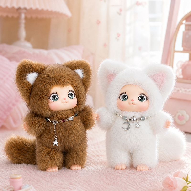 دمية ثعلب عائلية لطيفة جديدة ب - مراجعة Kids Toys Doll وسعره