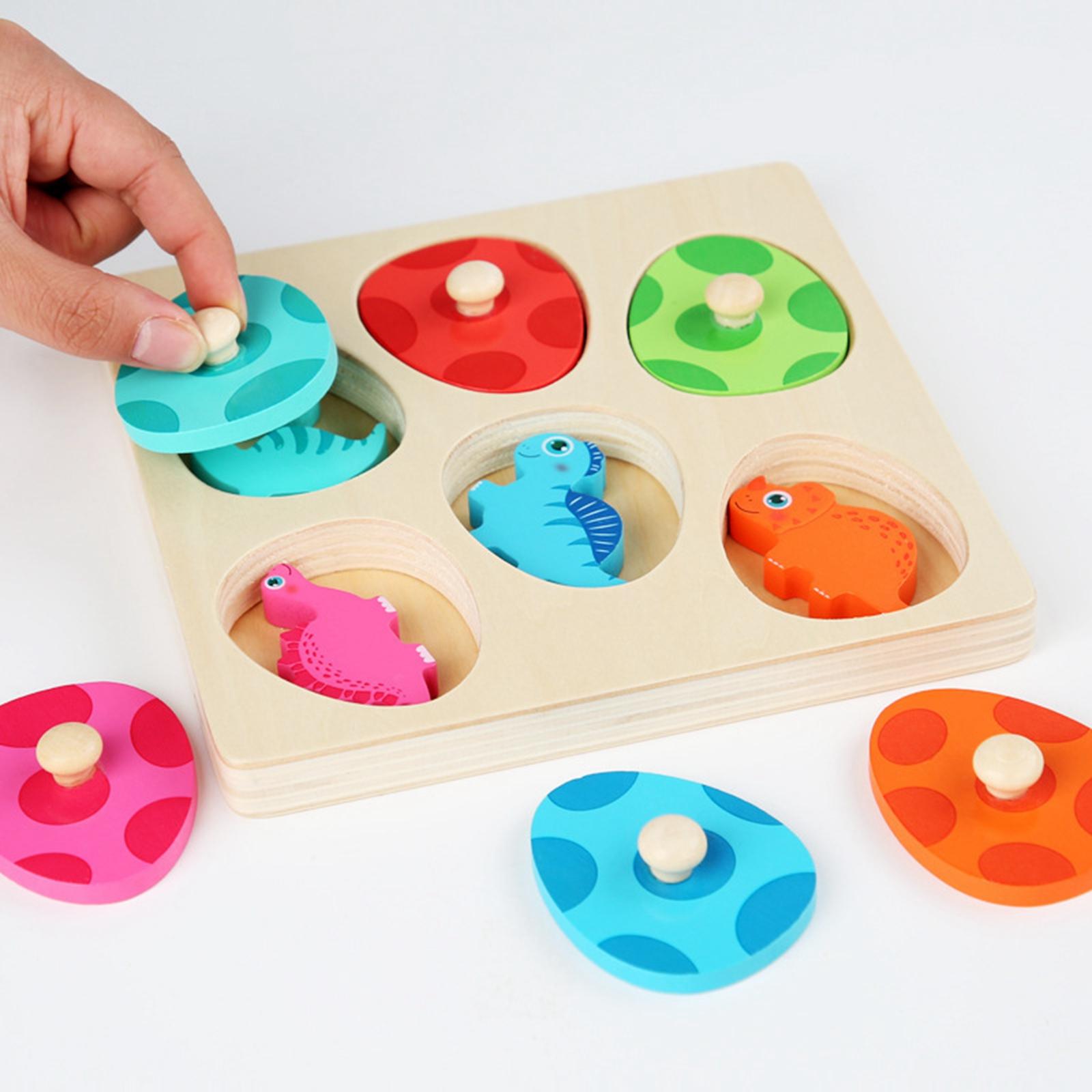 ألغاز ربط خشبية مزدوجة الطبقات - مراجعة Kids Toys Dinosaur وسعره