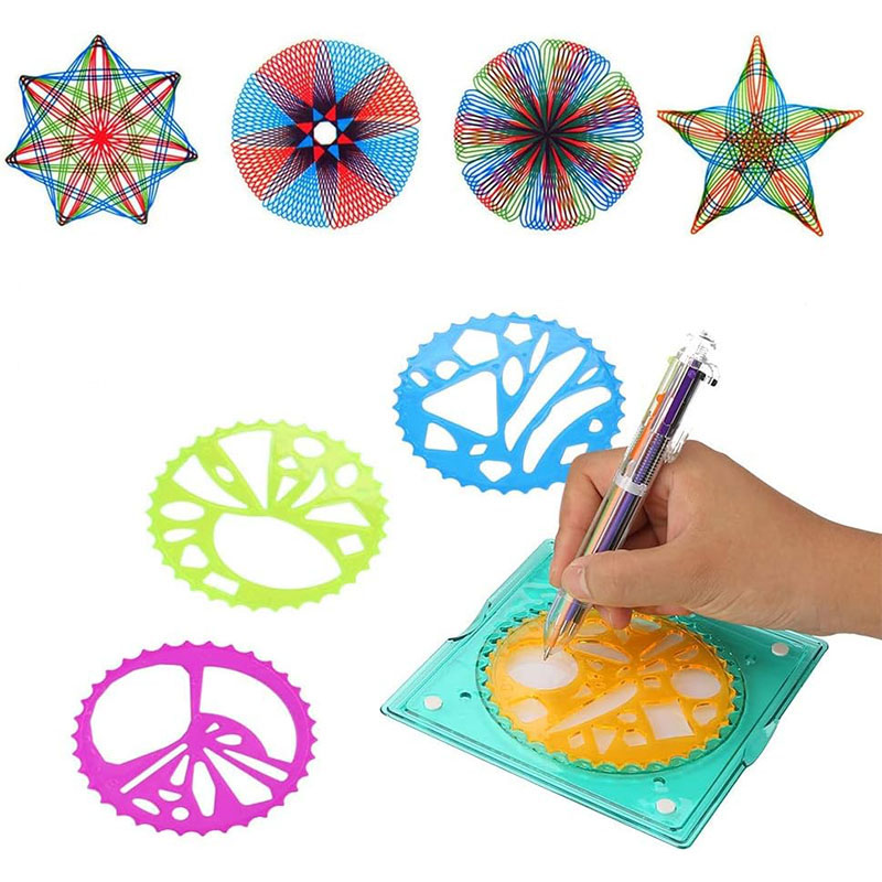 مسطرة هندسية حلزونية 5 في 1 مع - مراجعة Kids Toys Under £5 وسعره