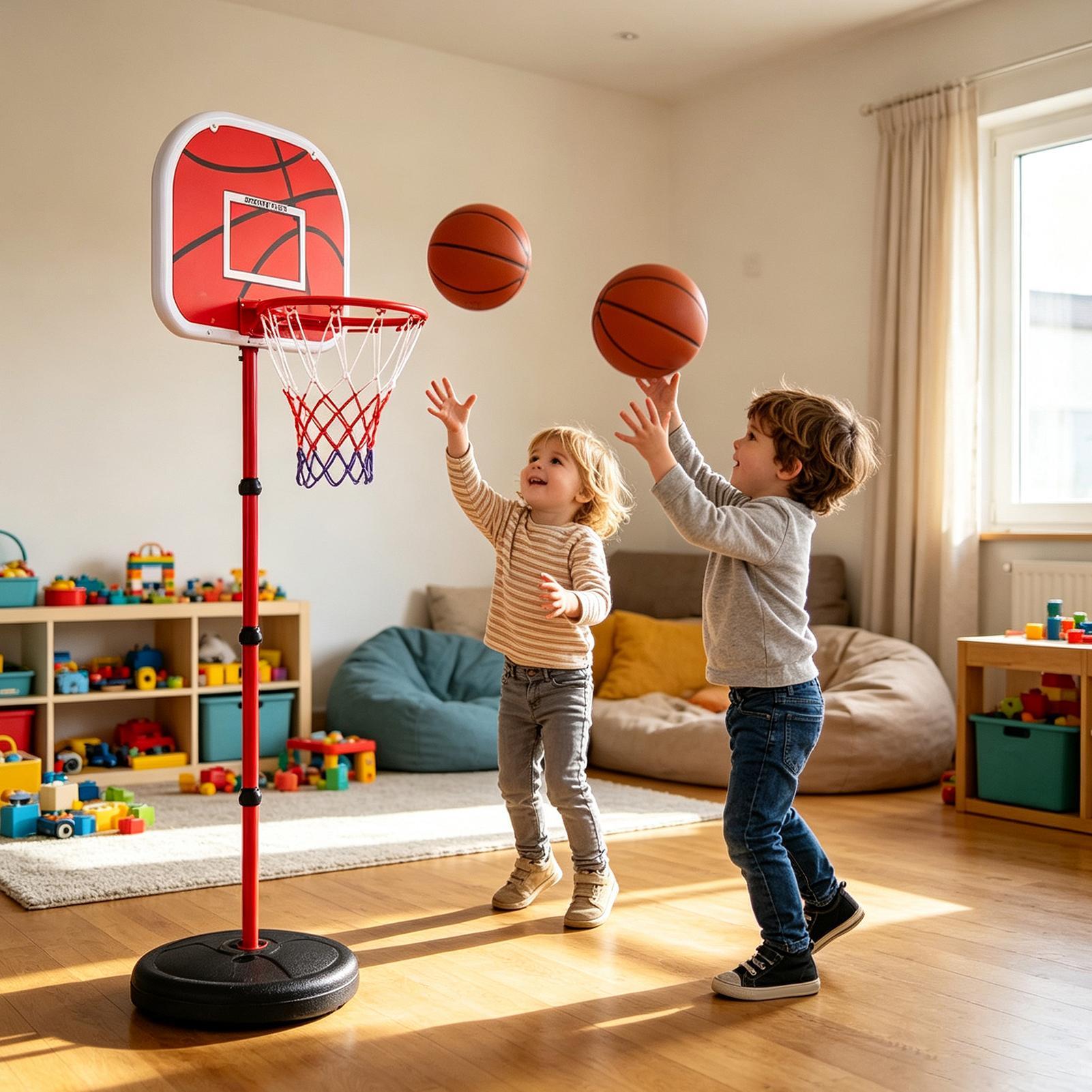 حامل كرة السلة للأطفال مع 3 كر - مراجعة Basketball Hoop Kids Indoor وسعره