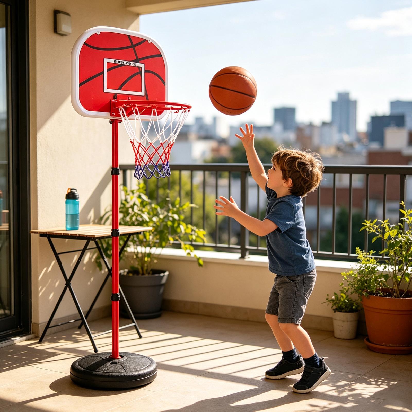 حامل كرة السلة للأطفال مع 3 كر - مراجعة Basketball Hoop Kids Indoor وسعره