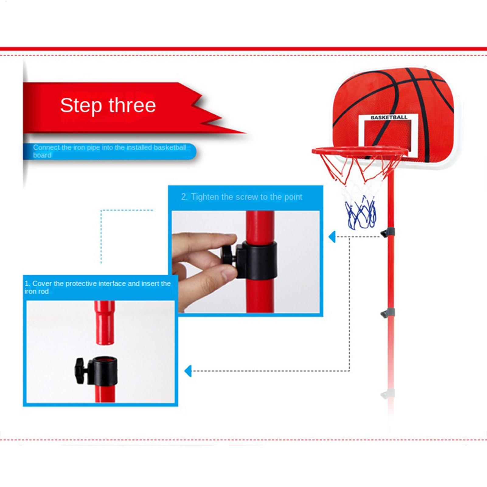 حامل كرة السلة للأطفال مع 3 كر - مراجعة Basketball Hoop Kids Indoor وسعره